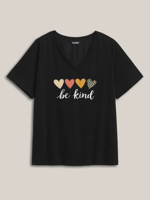 Be Kind Pattern Crewneck T-Shirt sold by Bloomchic