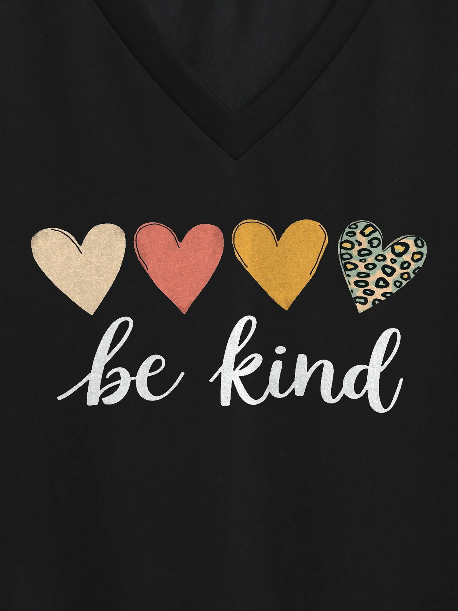 Be Kind Pattern Crewneck T-Shirt sold by Bloomchic product image thumbnail 2