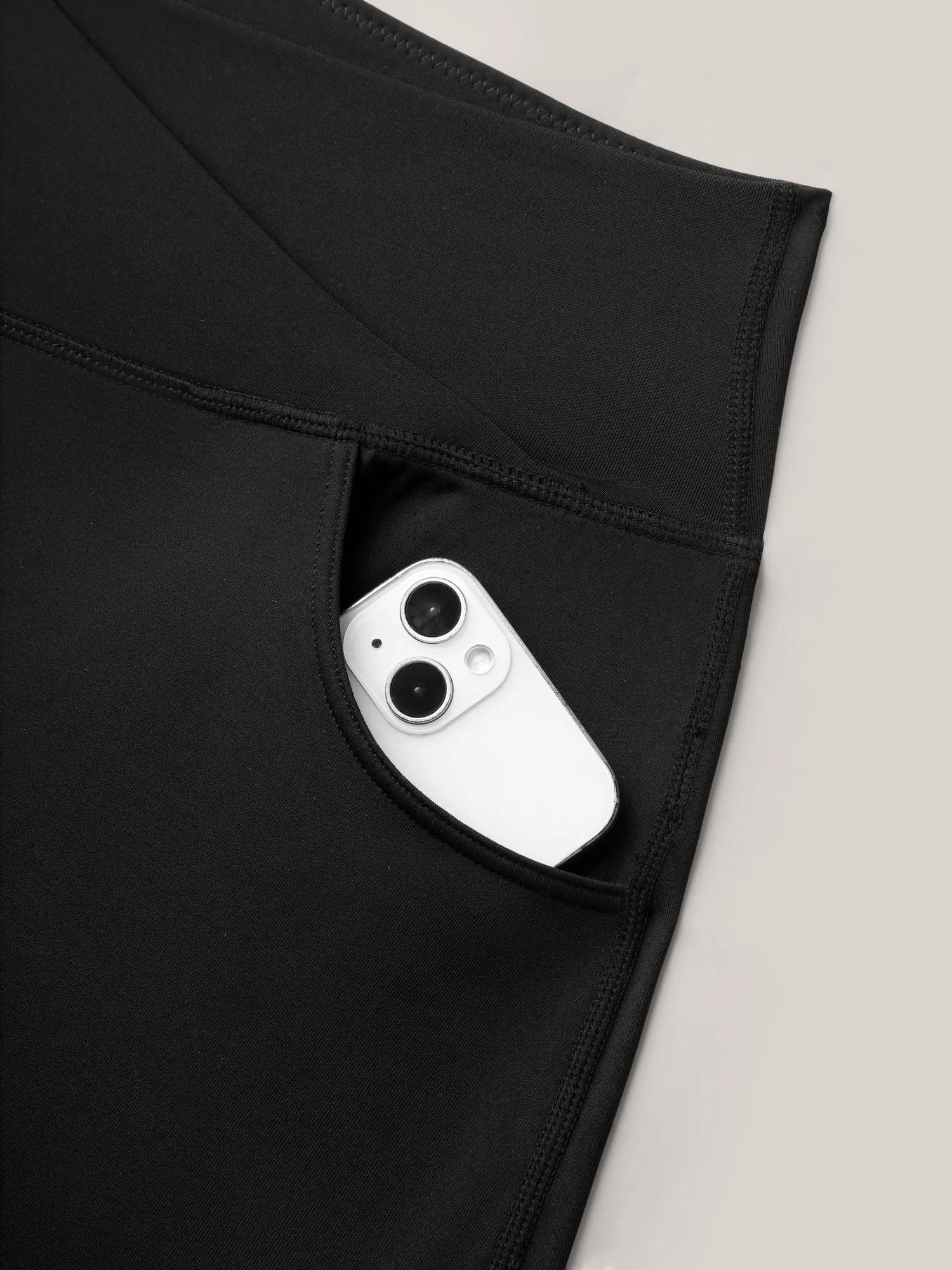 Crossover Waist Very Stretchy Wide-Leg Pants sold by Bloomchic product image thumbnail 5