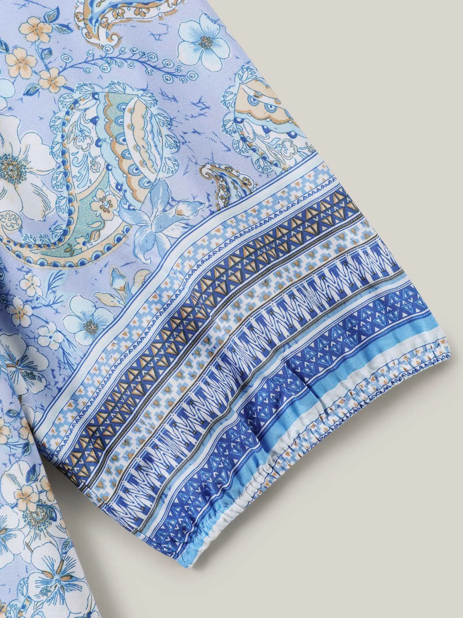 Paisley Print Lantern Sleeve Flowy Blouse sold by Bloomchic product image thumbnail 5