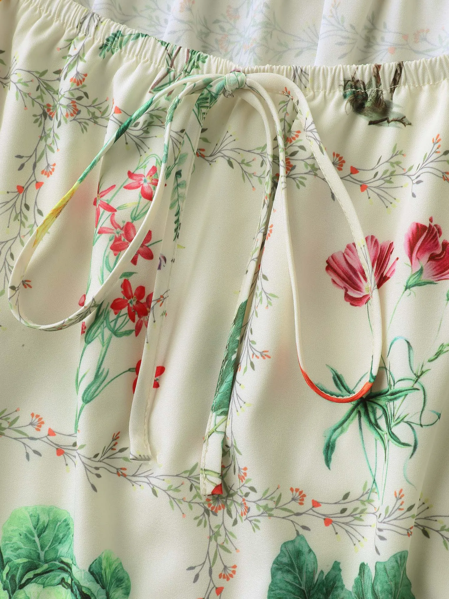 Fruit & Vegetable Print Neck Tie Dress sold by Bloomchic product image thumbnail 5