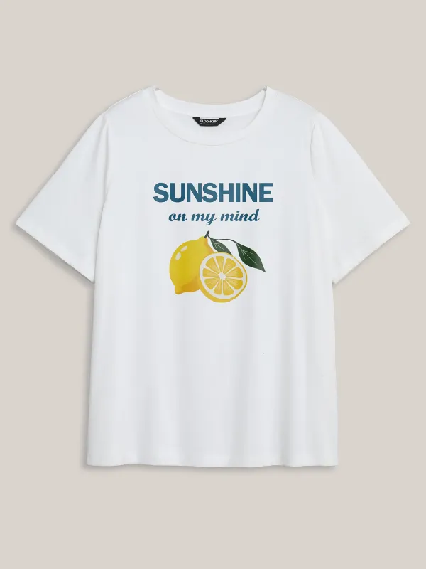Sunshine On My Mind Pattern T-Shirt sold by Bloomchic