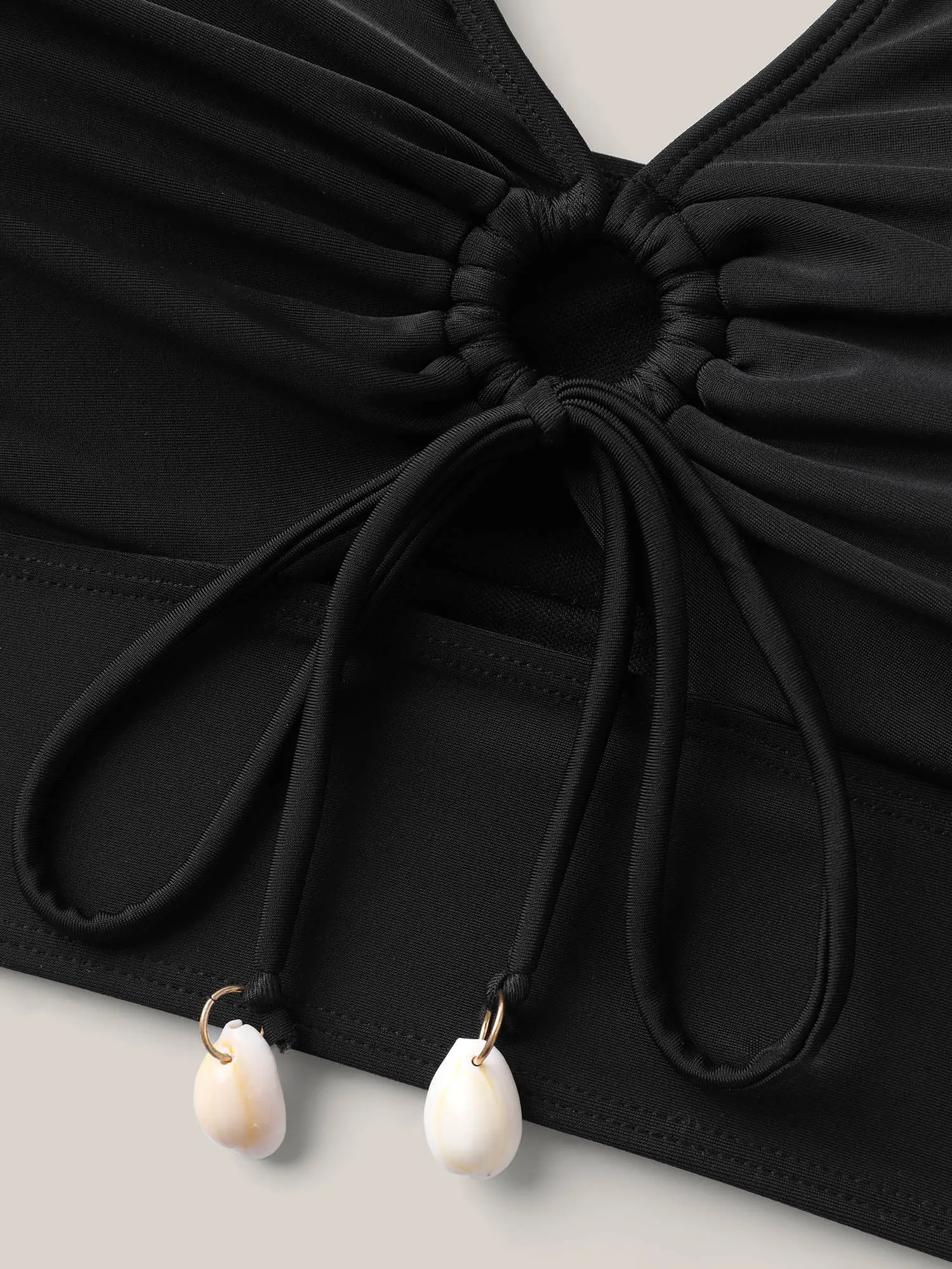 Knotted Keyhole Crossstraps Swim Top sold by Bloomchic product image thumbnail 5