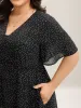 Two Piece Polka Dots Sheer Midi Dress sold by Bloomchic