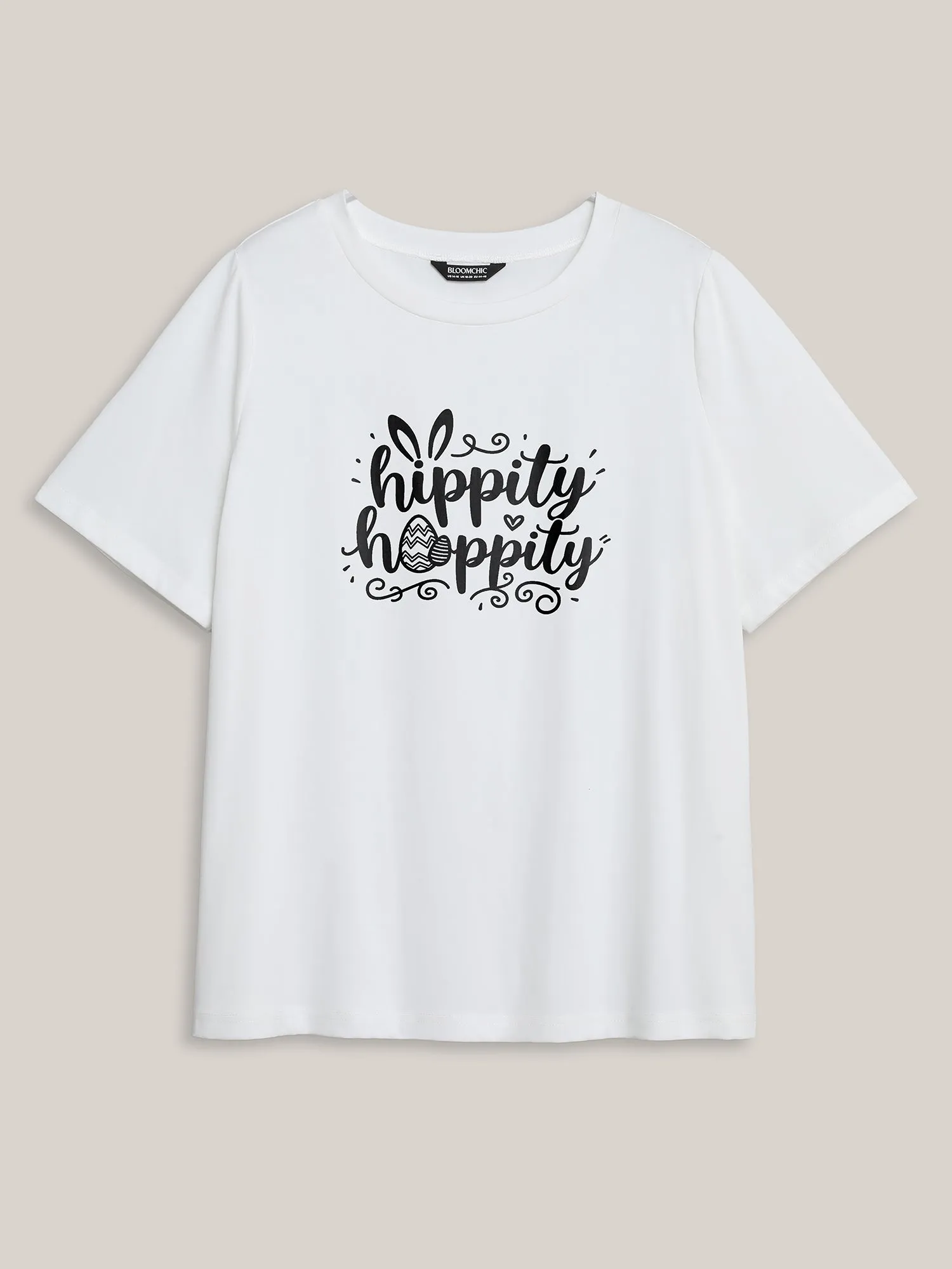 Hippity Hoppity Pattern Crewneck T-Shirt sold by Bloomchic
