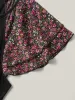 Floral Sleeves Spliced Pockets Midi Dress sold by Bloomchic