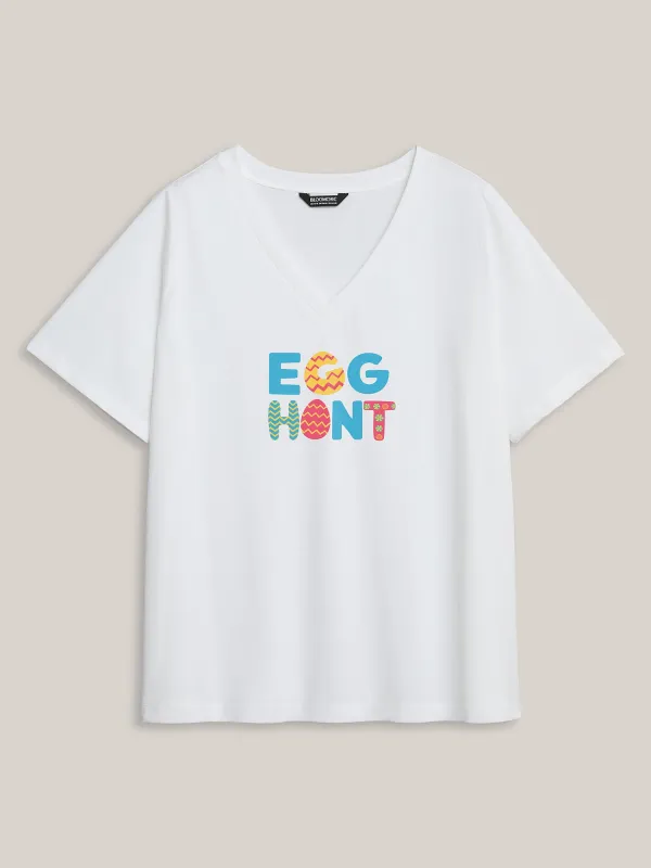 Egg Hunt Pattern Crewneck T-Shirt sold by Bloomchic