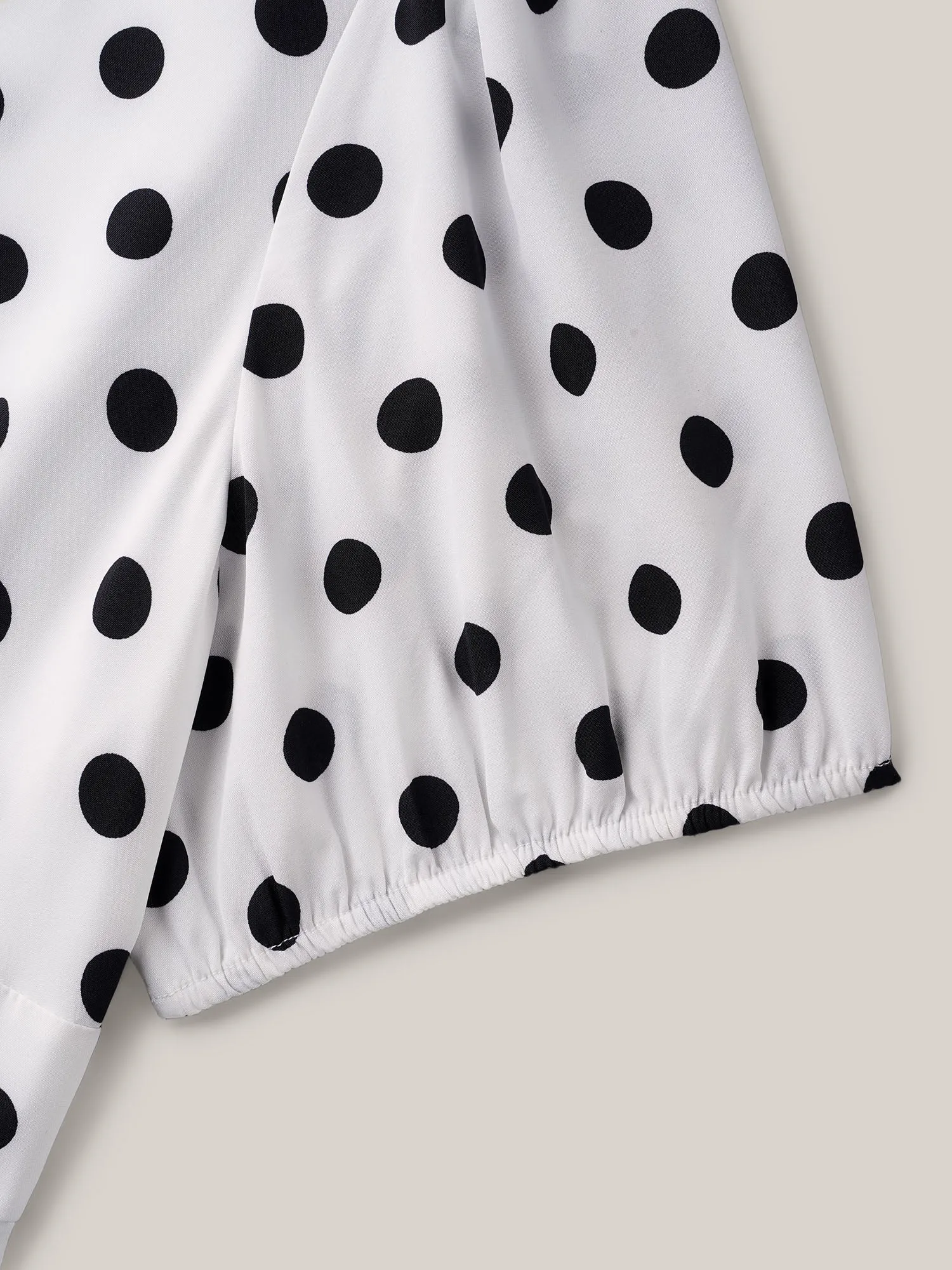 Polka Dot Print Pockets Midi Dress sold by Bloomchic product image thumbnail 5