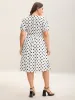 Polka Dot Print Pockets Midi Dress sold by Bloomchic