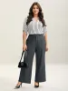 Overlap Waist Buckles Classic Bootcut Pants sold by Bloomchic