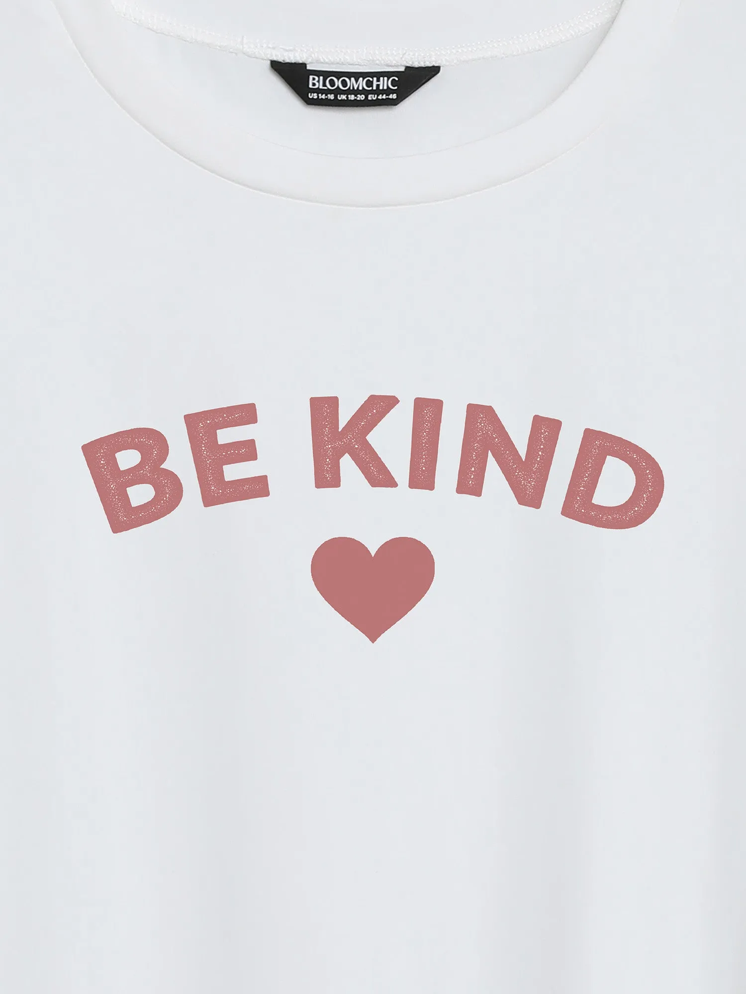 Be Kind Pattern Crewneck T-Shirt sold by Bloomchic product image thumbnail 2
