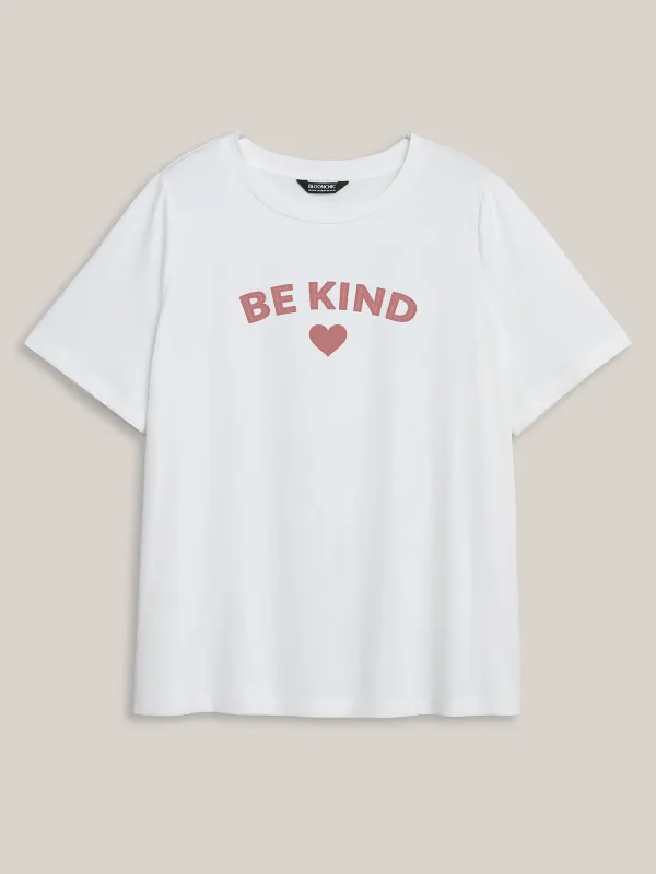 Be Kind Pattern Crewneck T-Shirt sold by Bloomchic