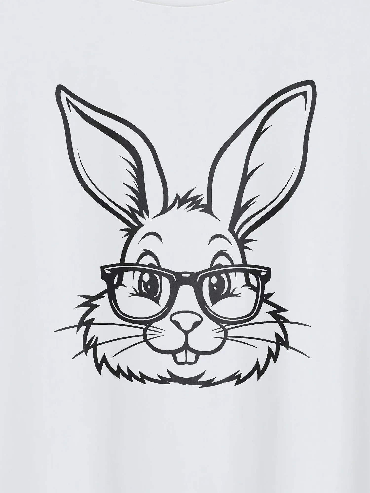 Happy Bunny Pattern Crewneck T-Shirt sold by Bloomchic product image thumbnail 2
