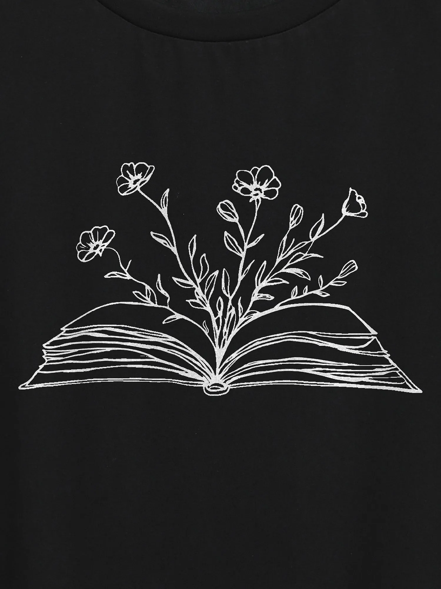 Dear Diary Pattern Crewneck T-Shirt sold by Bloomchic product image thumbnail 2
