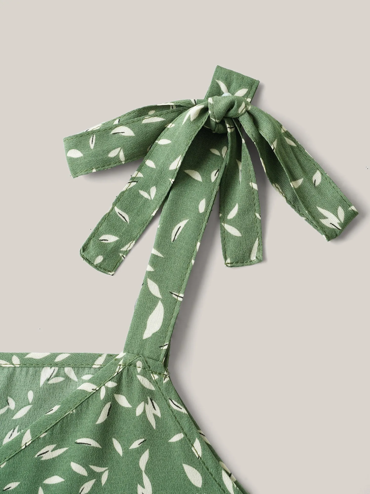 Tiny Petal Print Tied Shoulder Midi Dress sold by Bloomchic product image thumbnail 5