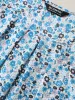 Floral Print Petal Sleeve Pleated Neck Blouse sold by Bloomchic