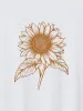 My Sunflower Pattern Crewneck T-Shirt sold by Bloomchic
