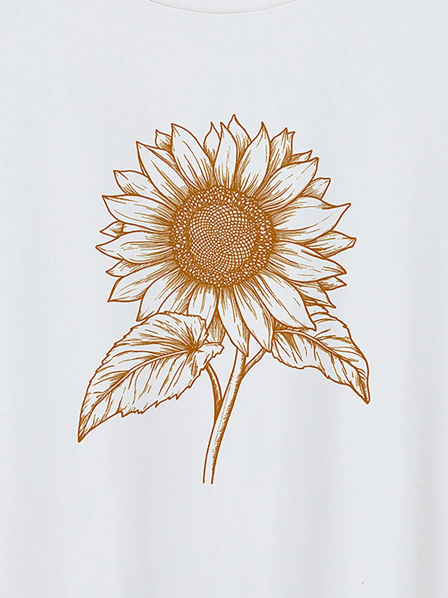My Sunflower Pattern Crewneck T-Shirt sold by Bloomchic product image thumbnail 2