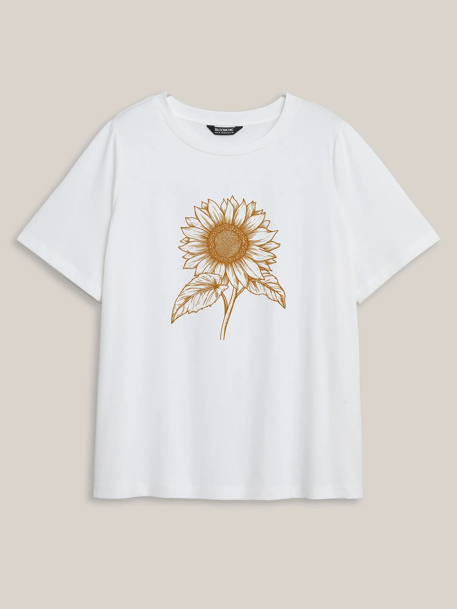 My Sunflower Pattern Crewneck T-Shirt sold by Bloomchic