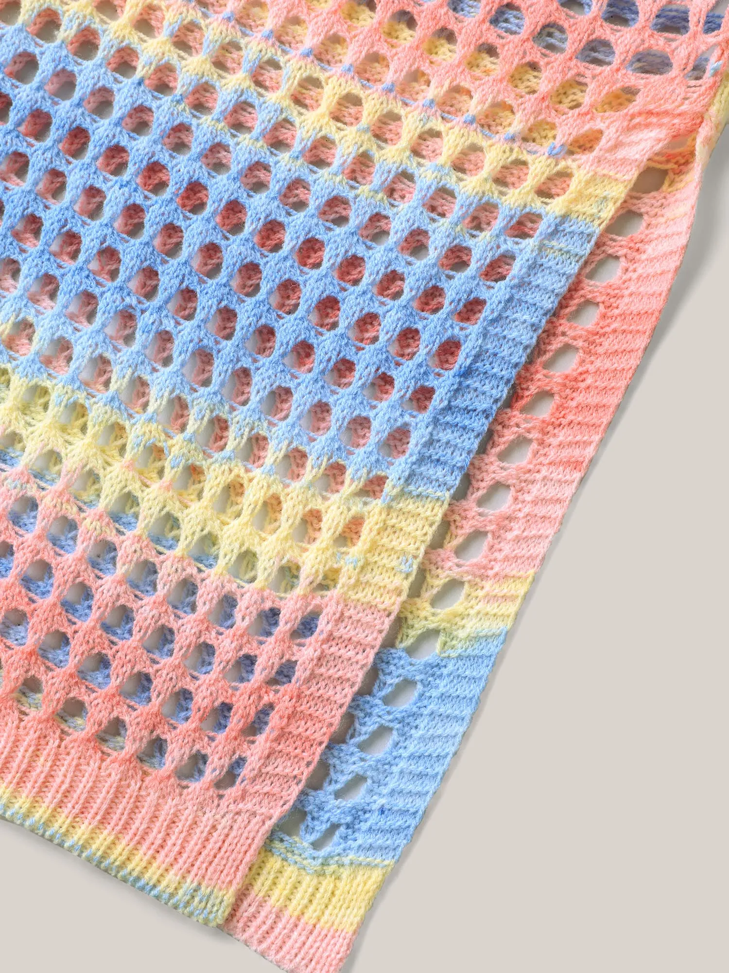 Color Contrast Spliced Crochet Swim Cover-Up sold by Bloomchic product image thumbnail 5