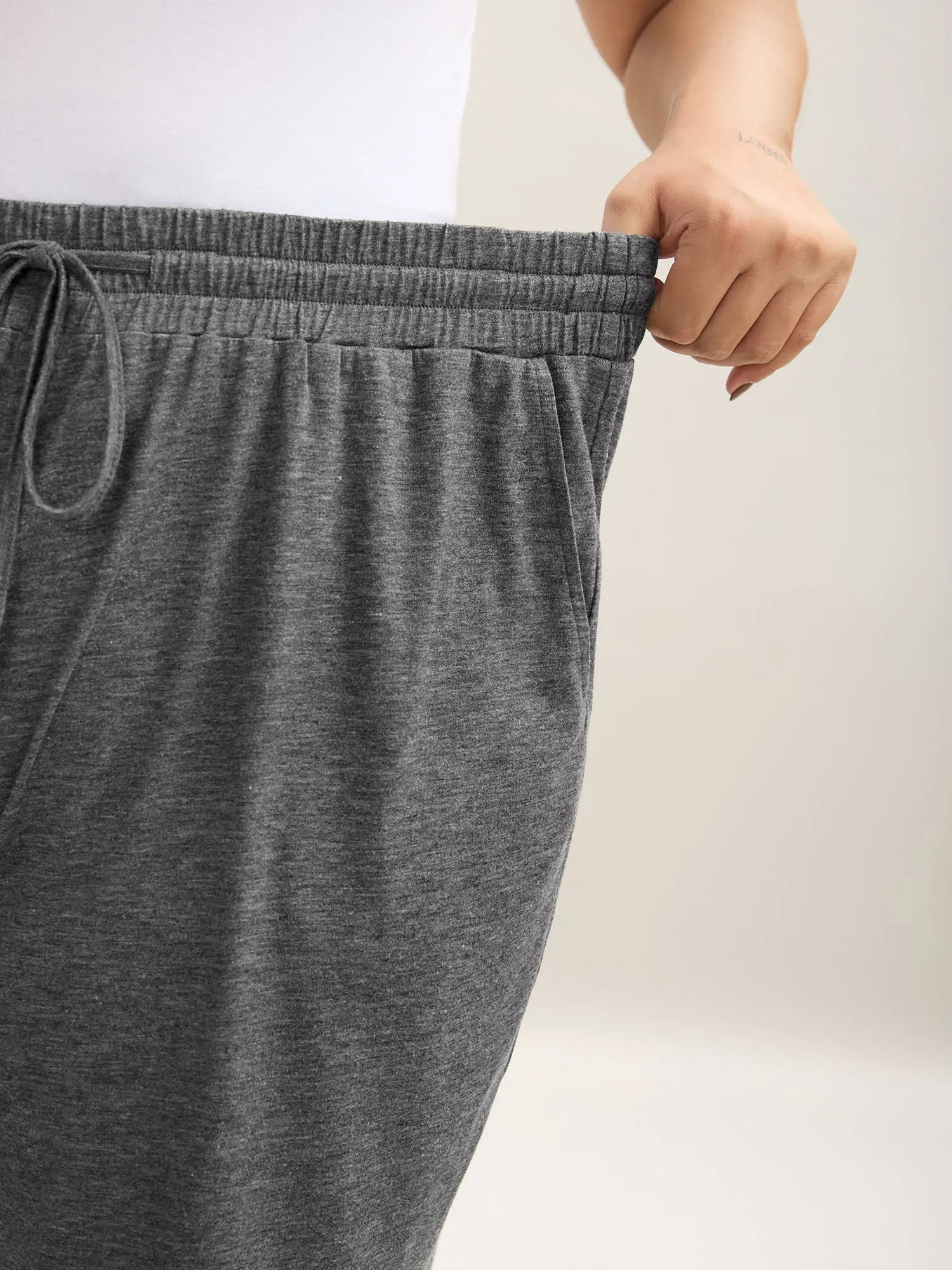 Mixed Color Knit Drawstring Loungewear Bottoms sold by Bloomchic product image thumbnail 2