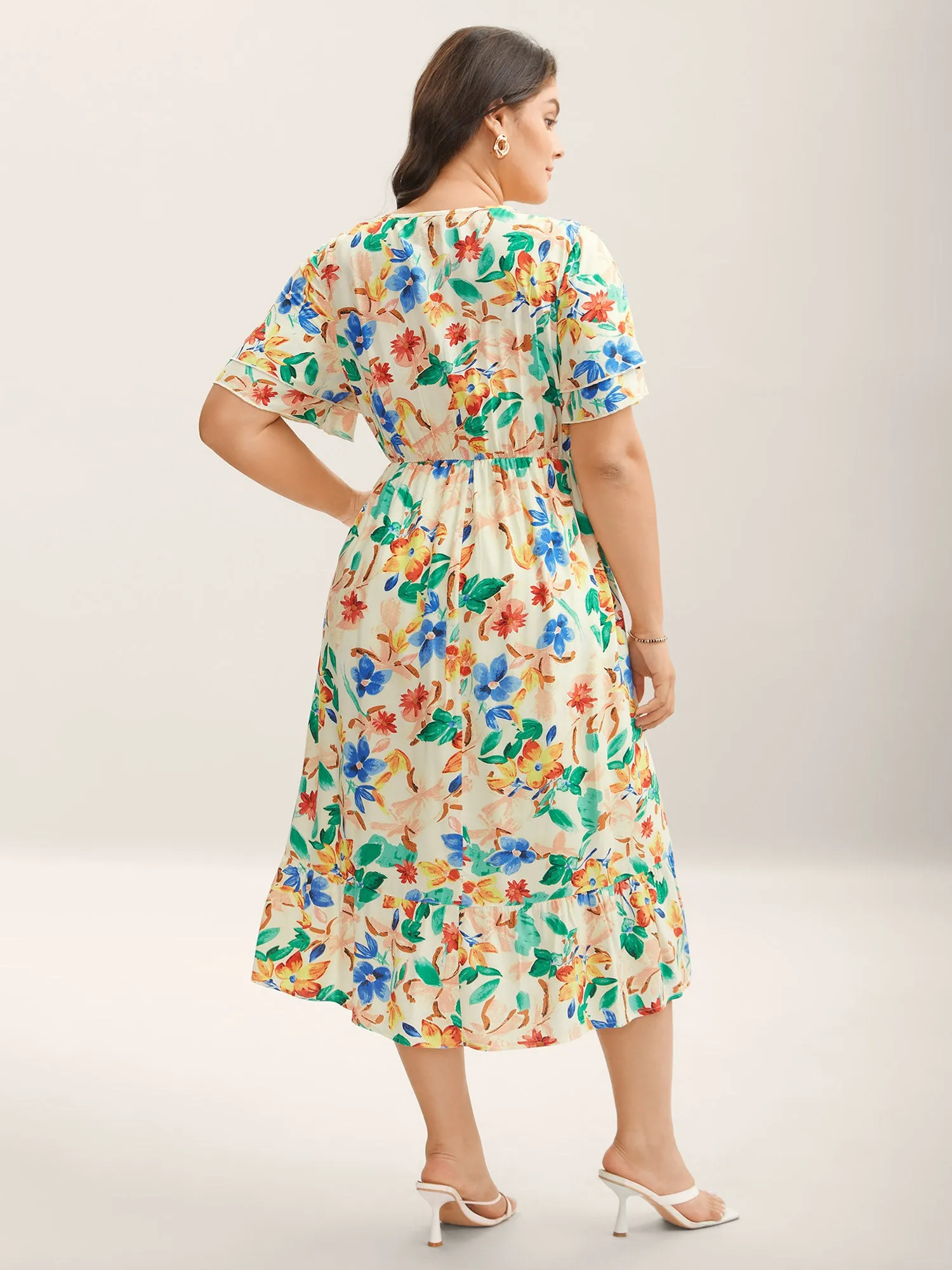 Sunkissed Florals Pockets Midi Dress sold by Bloomchic product image thumbnail 4