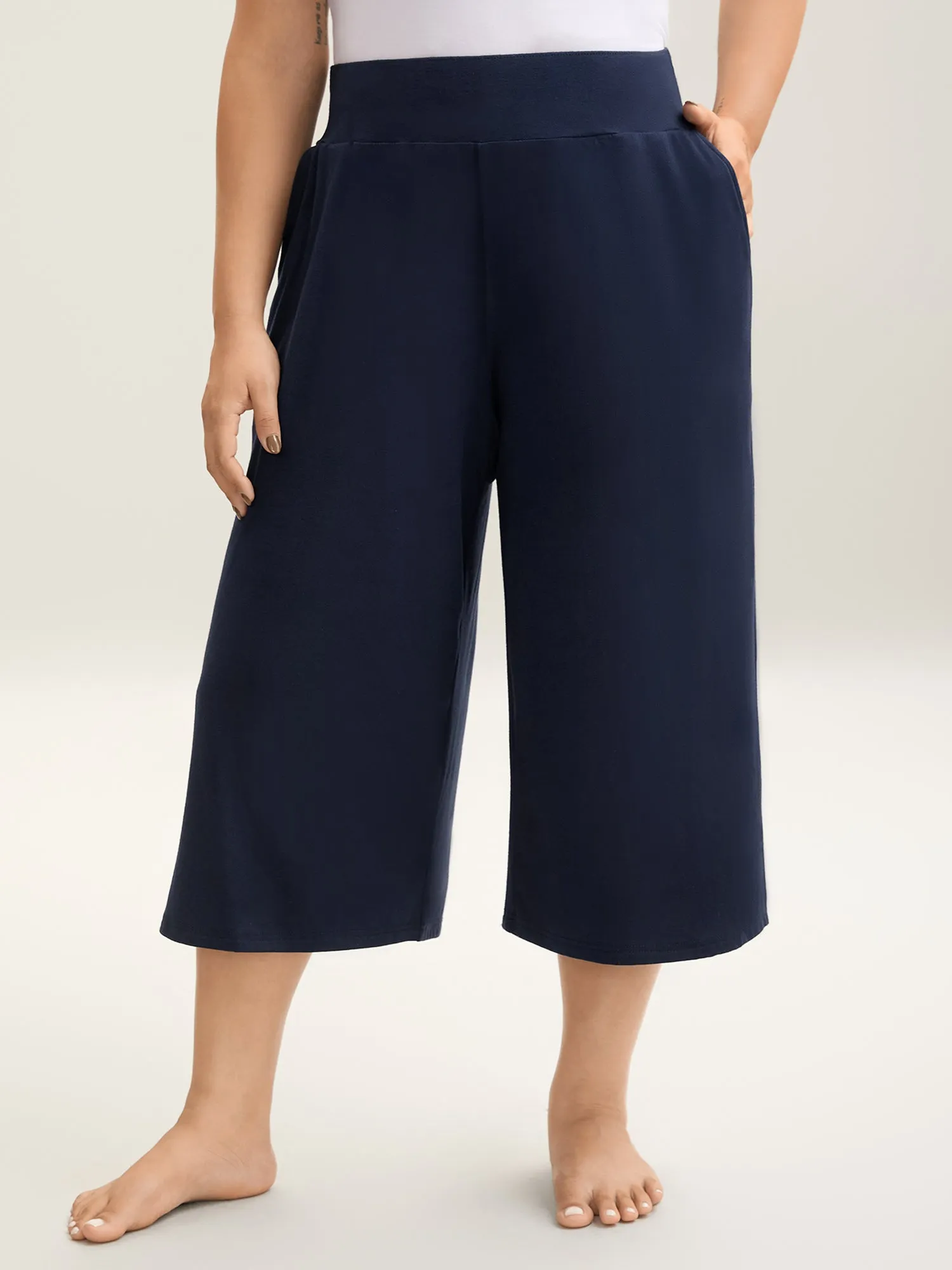 Wide Waistband Pockets Loungewear Bottoms sold by Bloomchic