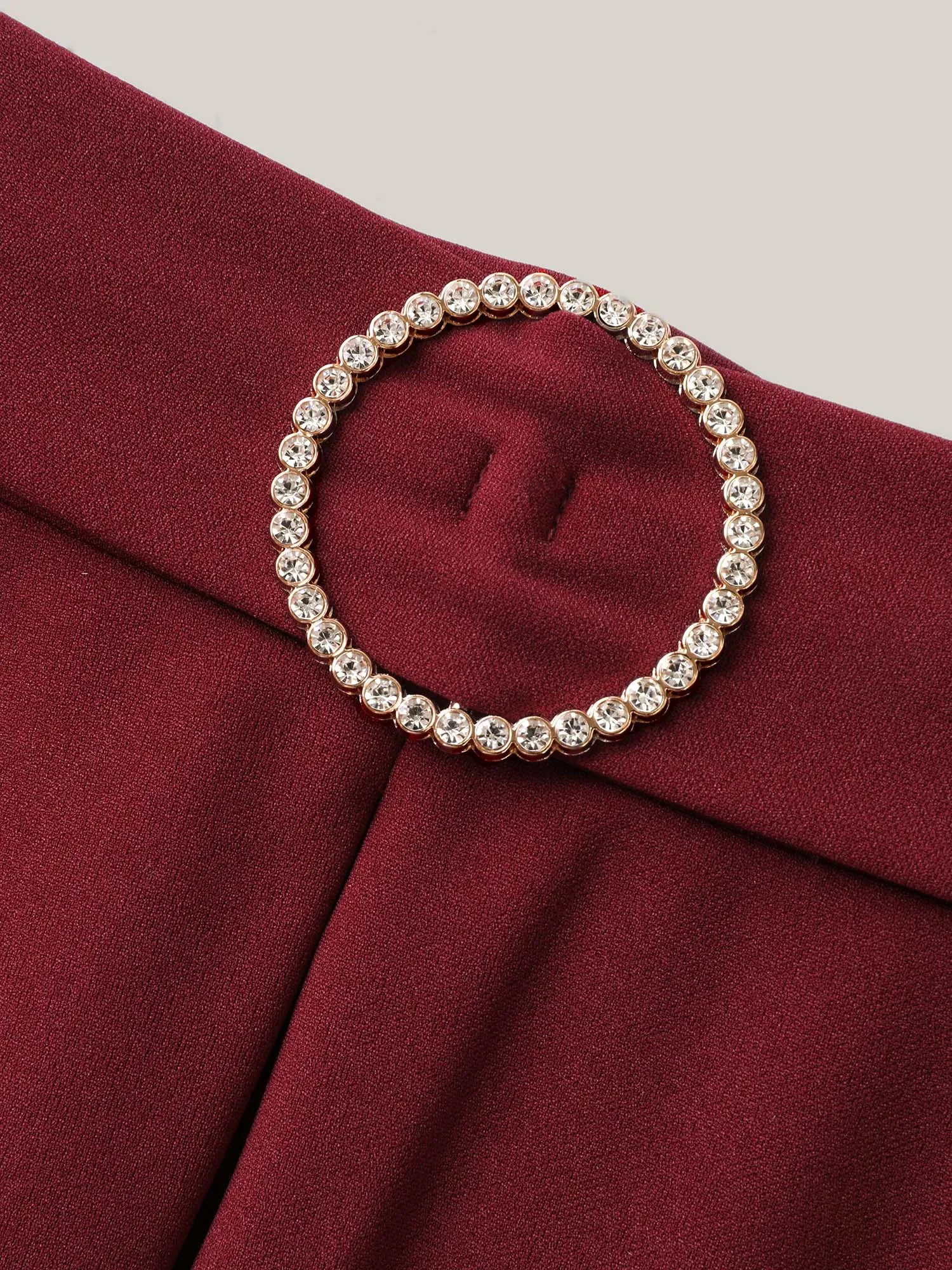 Buckle Detail Pleated Midi Skirt sold by Bloomchic product image thumbnail 5