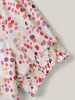 Pretty Polka Dots Shirred Sleeve Shirt sold by Bloomchic