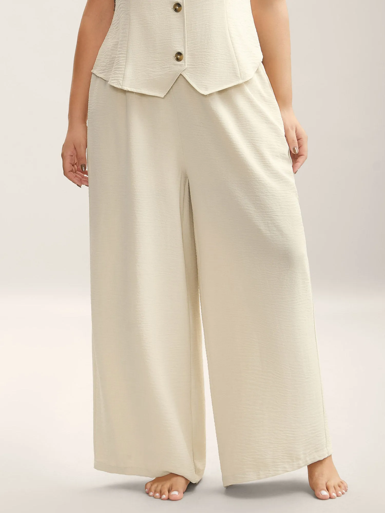 Textured Stretchy Button Detail Co-Ord Set sold by Bloomchic product image thumbnail 3