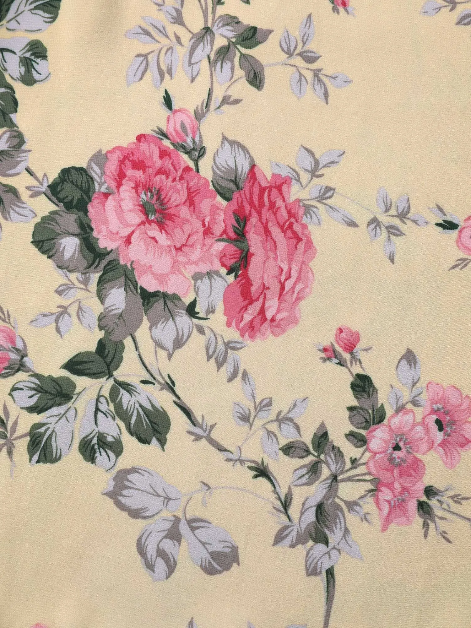 Large Flower Print Layered Hem Blouse sold by Bloomchic product image thumbnail 5