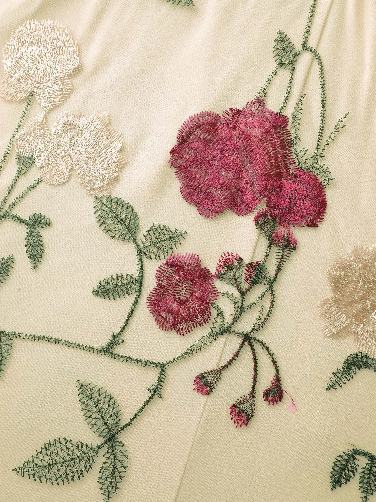 Roses Forever Pleated Lined Midi Skirt sold by Bloomchic product image thumbnail 5