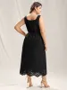 Scalloped Laser Cut Pockets Maxi Dress sold by Bloomchic