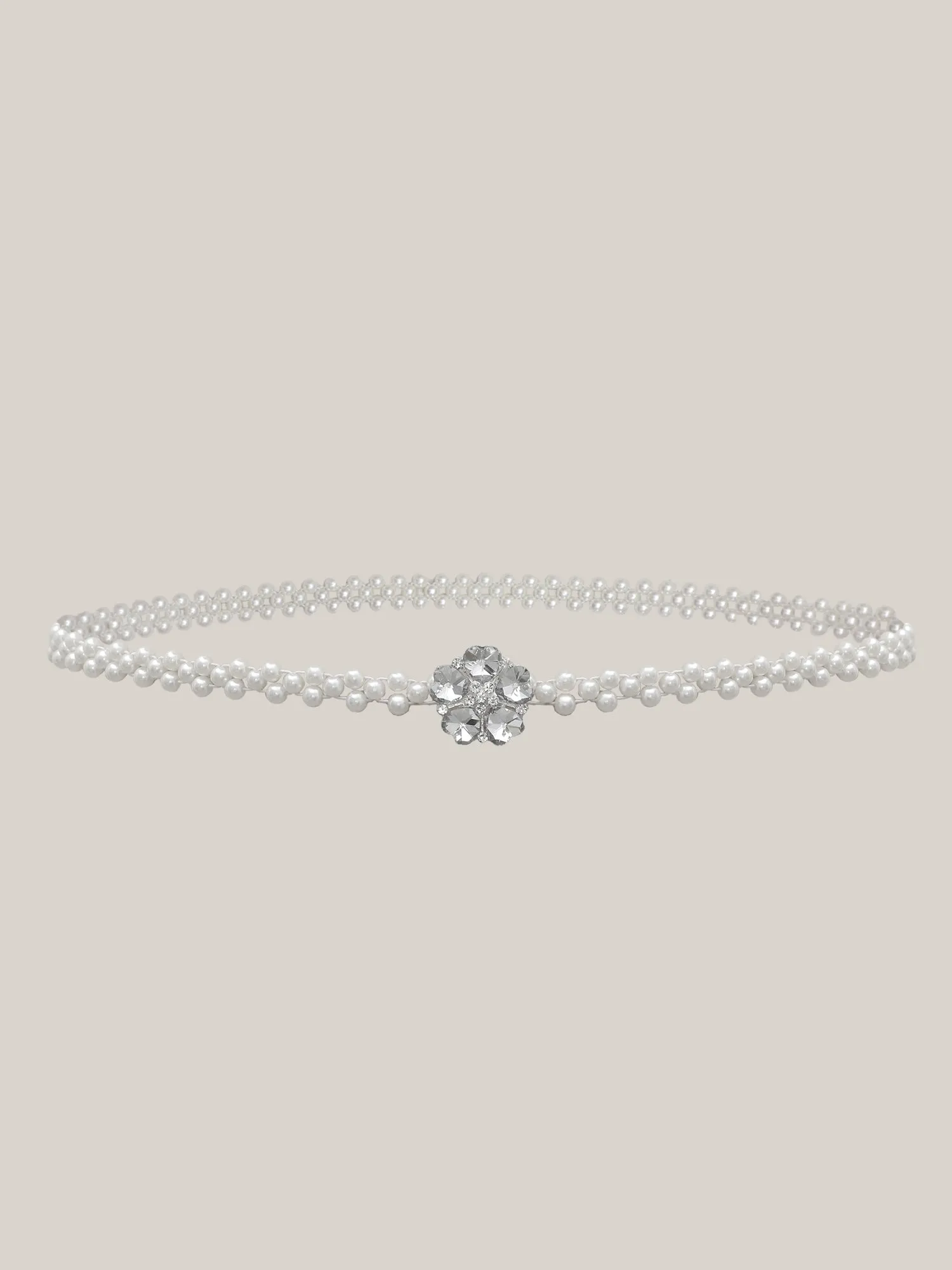 Pearl Beaded Stretchy Elegant Belt sold by Bloomchic