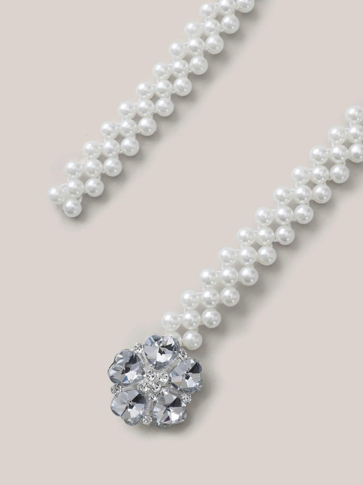 Pearl Beaded Stretchy Elegant Belt sold by Bloomchic product image thumbnail 4