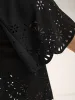 Scalloped Laser Cut Bootcut Pants sold by Bloomchic