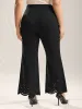 Scalloped Laser Cut Bootcut Pants sold by Bloomchic