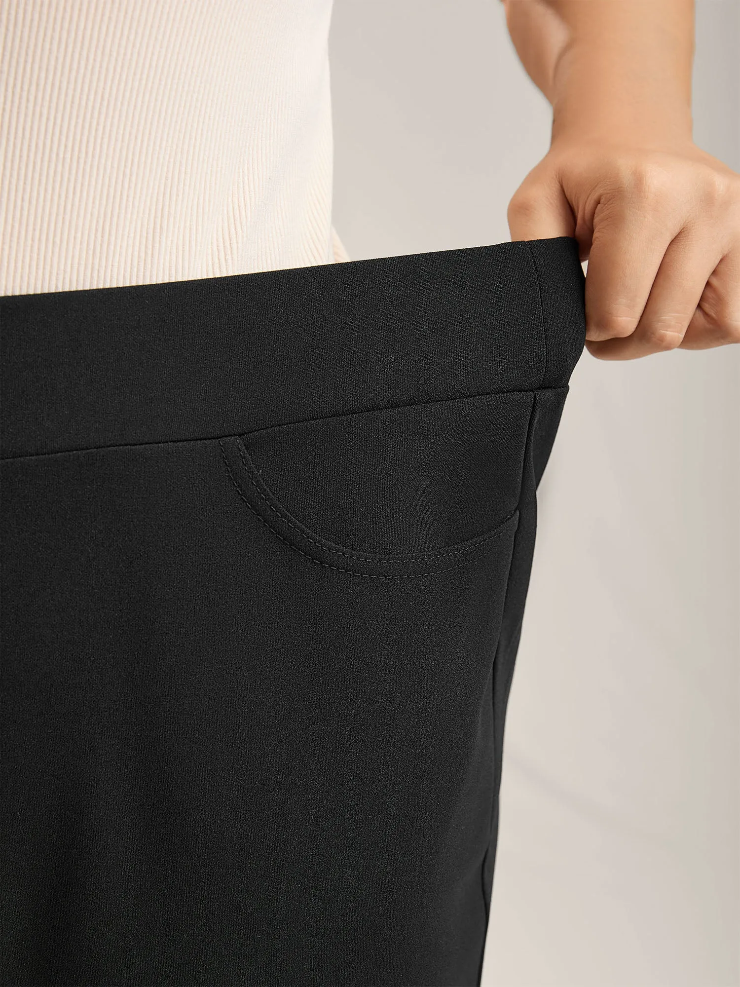 Scalloped Laser Cut Bootcut Pants sold by Bloomchic product image thumbnail 4