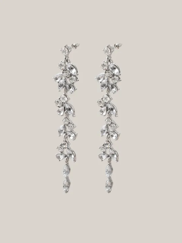 Zirconium Drill Drop Earrings sold by Bloomchic