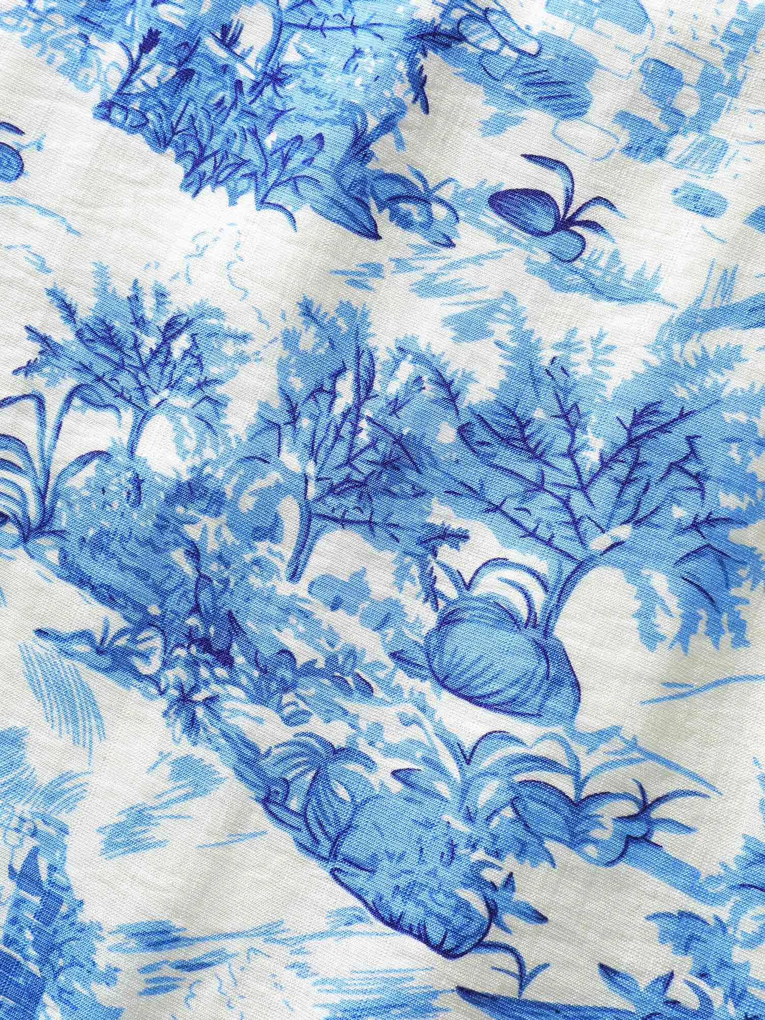 Landscape Floral Print Cinched-Waist Maxi Dress sold by Bloomchic product image thumbnail 5