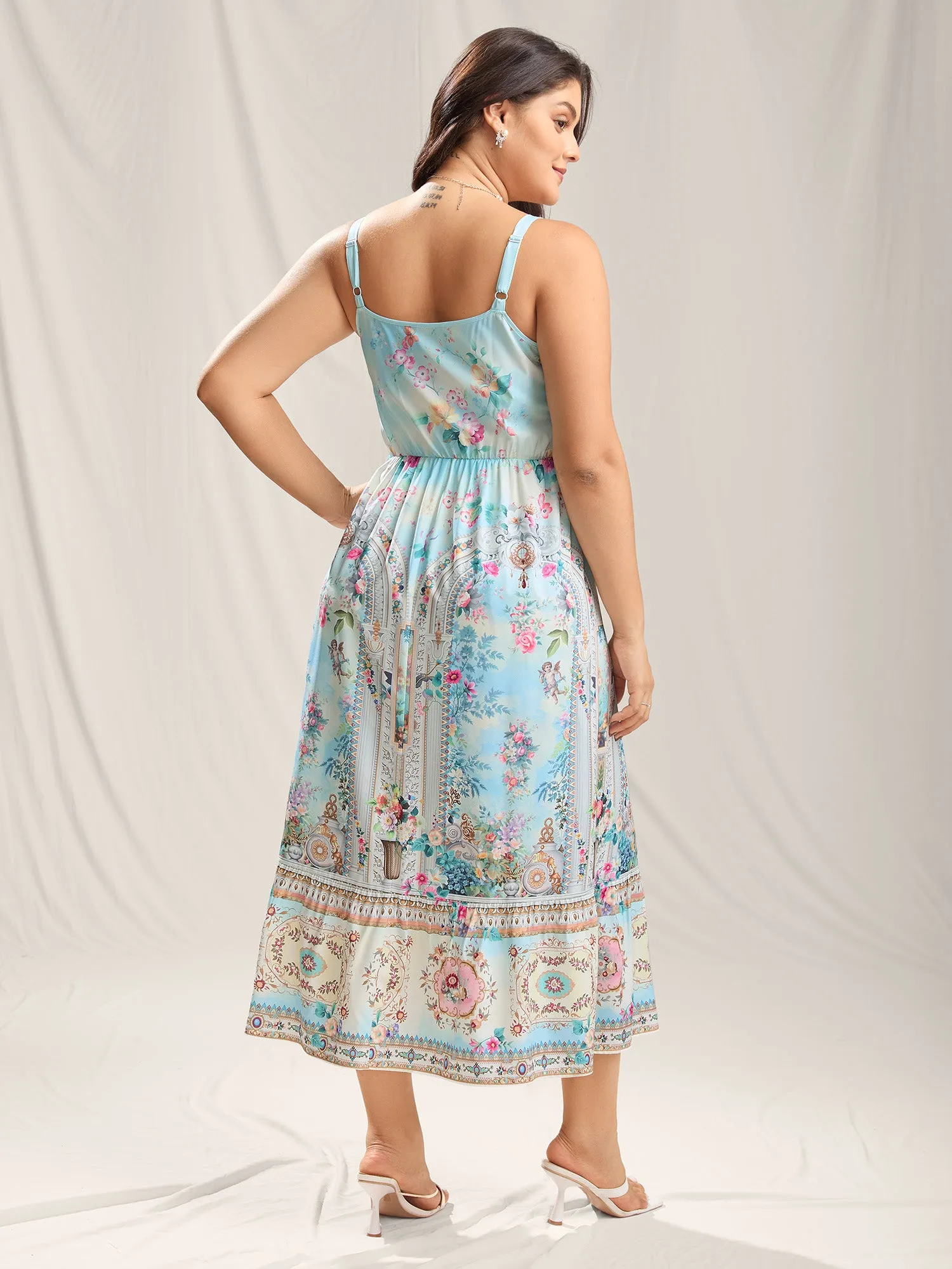 Floral Paradise Print Pockets Maxi Dress sold by Bloomchic product image thumbnail 4