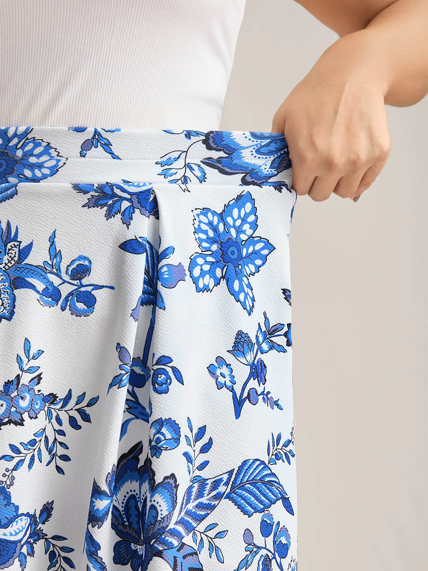 Floral Print Flared Midi Skirt sold by Bloomchic product image thumbnail 2