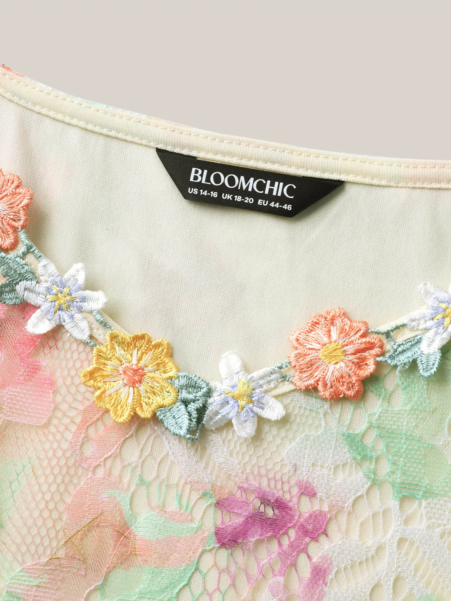 Sunkissed Florals Lace Textured Maxi Dress sold by Bloomchic product image thumbnail 5