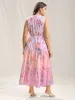 Floral Print Pockets Gradient Maxi Dress sold by Bloomchic