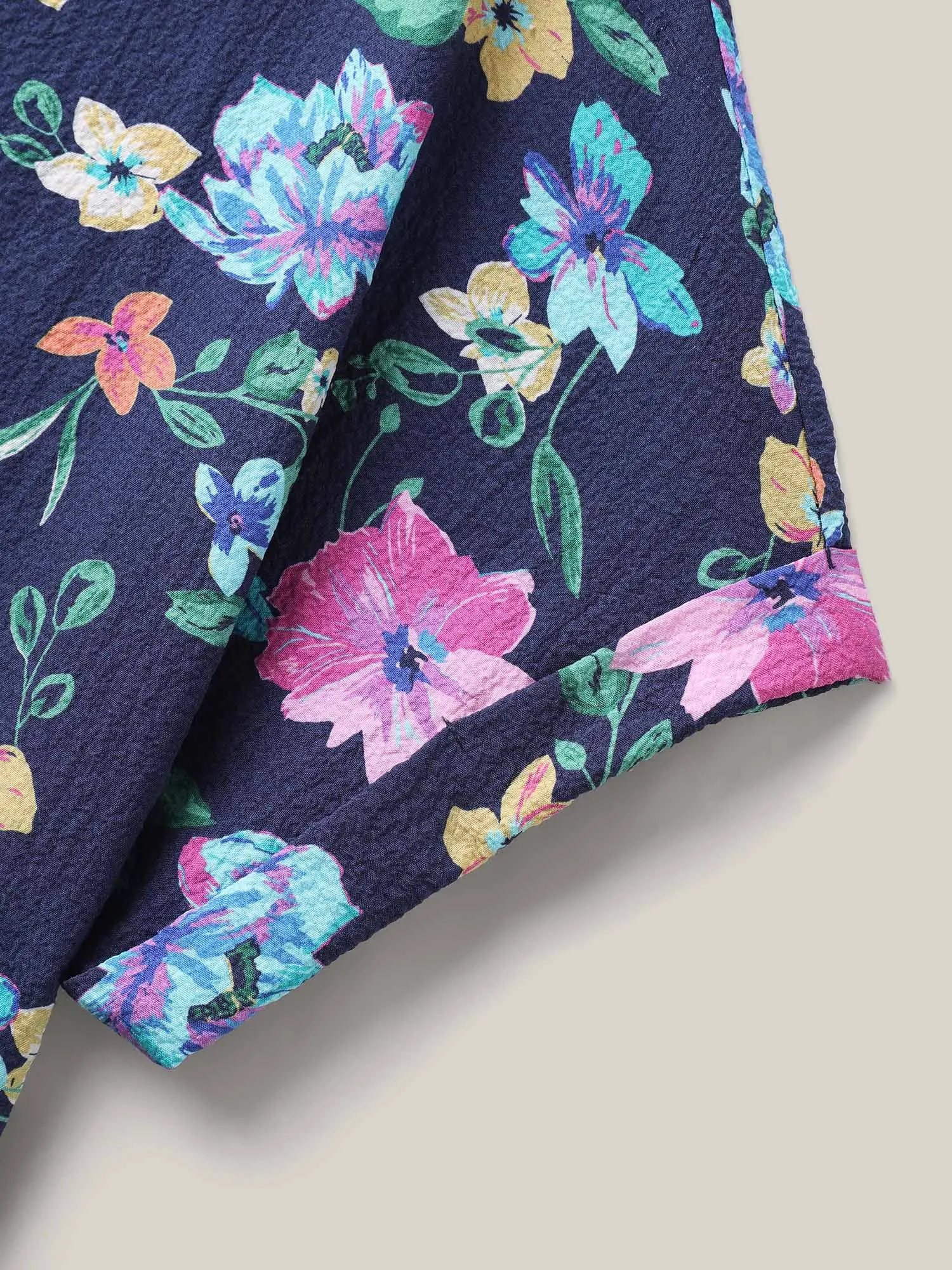 Floral Affair Print Wrinkled Fabric Blouse sold by Bloomchic product image thumbnail 5