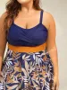 Tropical Flower Color Block Swim Dress sold by Bloomchic
