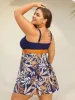 Tropical Flower Color Block Swim Dress sold by Bloomchic
