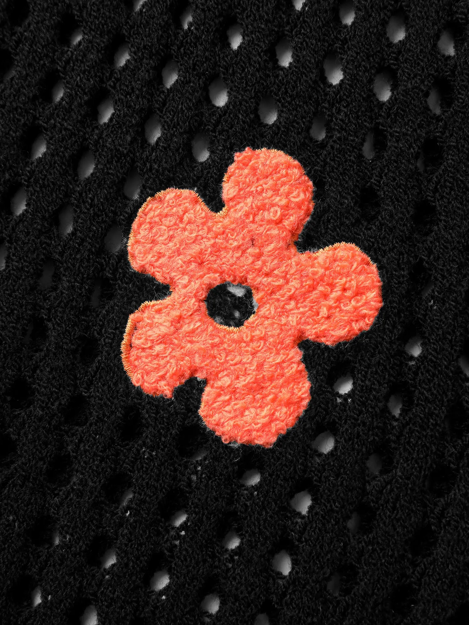 Crochet Flowers Side Drawstrings Swim Cover-Up sold by Bloomchic product image thumbnail 5