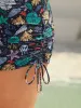 Seashell Print Adjustable Drawstring Swim Bottoms sold by Bloomchic
