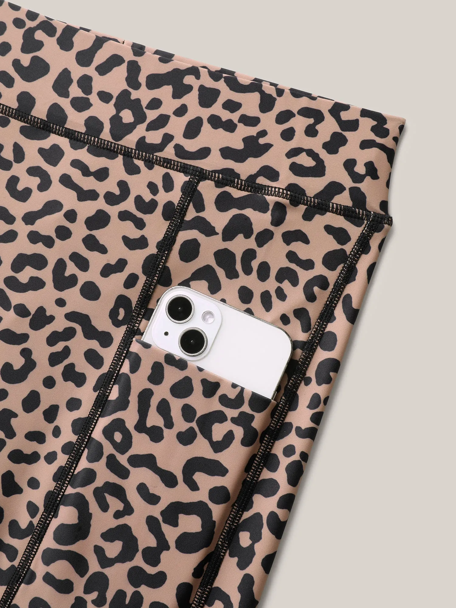 Leopard Print Pockets Swim Bottoms sold by Bloomchic product image thumbnail 5